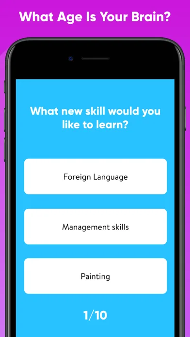 Test Your Brain Age Quiz Game screenshot 1