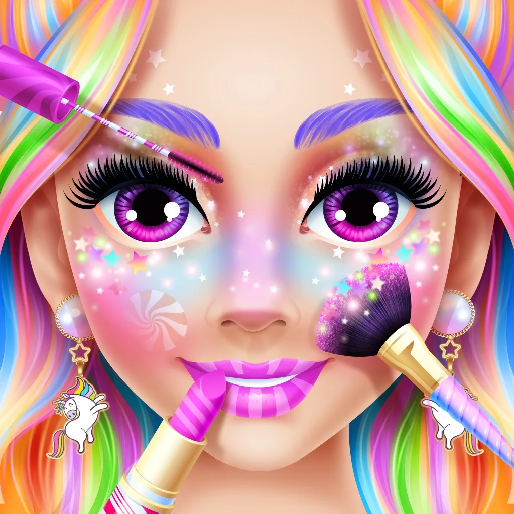 Unicornio Arcoíris: Maquillaje