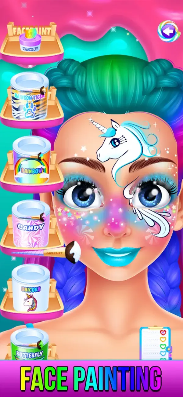 Unicornio Arcoíris: Maquillaje screenshot 1