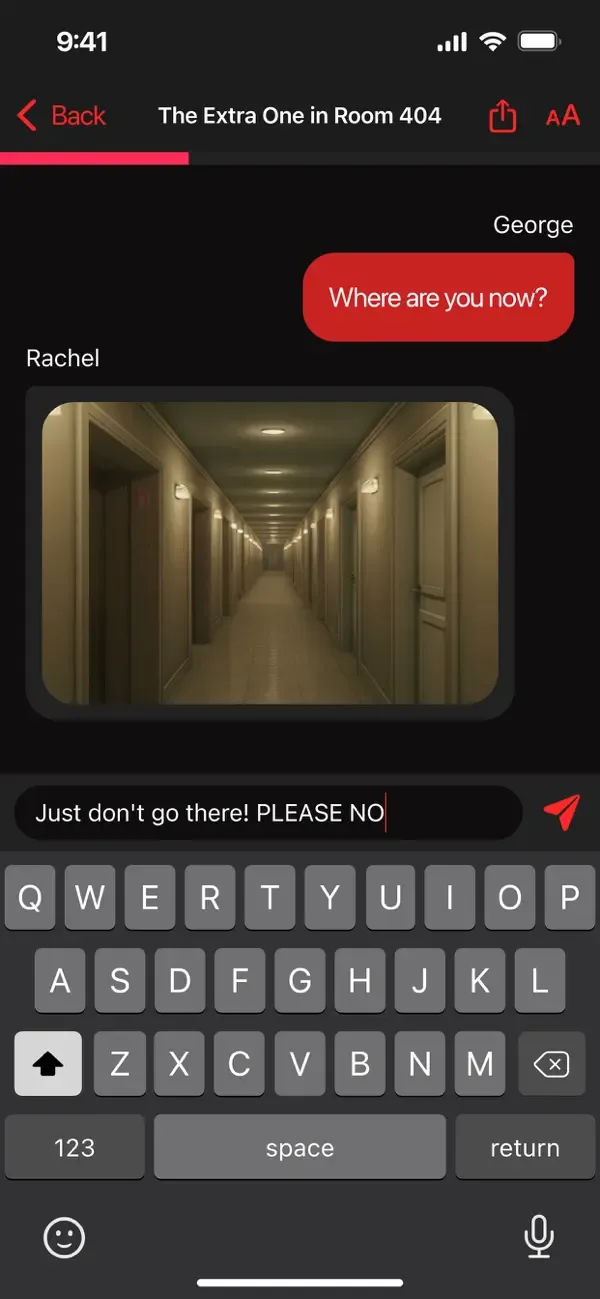 Чат Истории — Страшные Игры screenshot 1