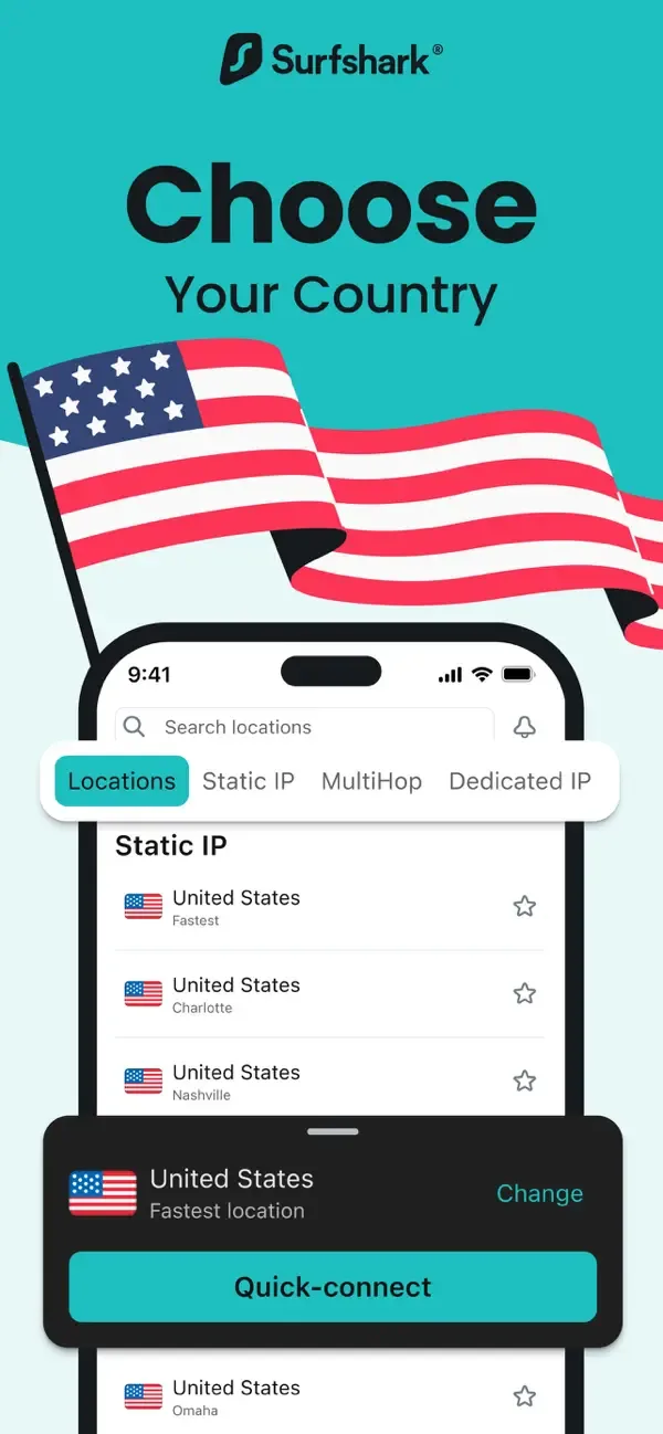 Surfshark VPN – впн быстрый screenshot 1