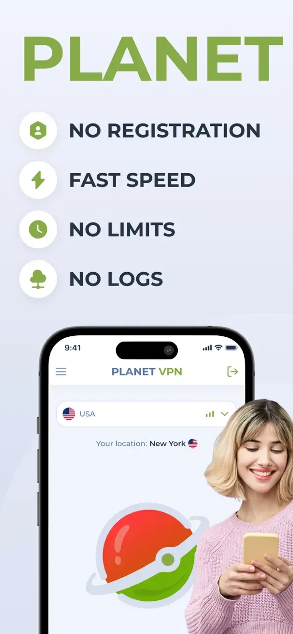 Planet Free VPN ™ Super Proxy screenshot 1