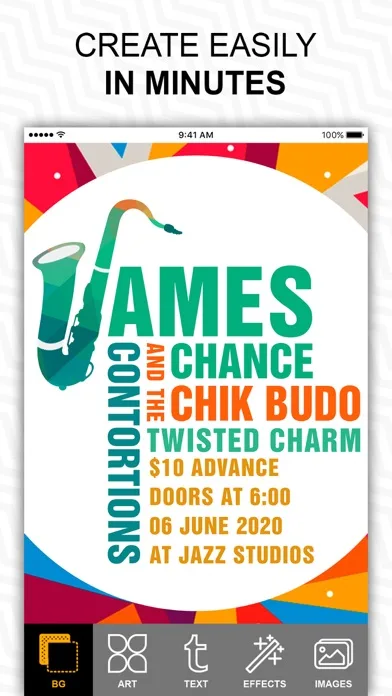Fab Poster Maker Flyer Designs screenshot 1