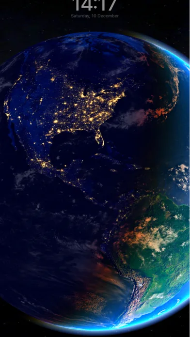 3D Tierra y luna y estrellas screenshot 4