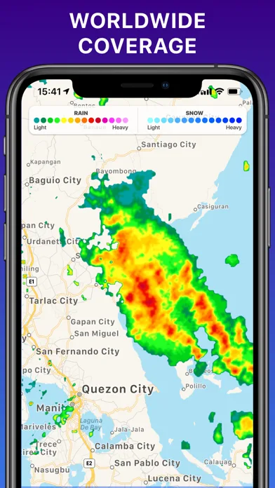 Погодный радар: карта осадков screenshot 5
