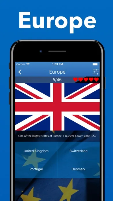 Flags game - Countries Six Map screenshot 4
