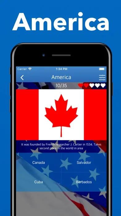 Flags game - Countries Six Map screenshot 5