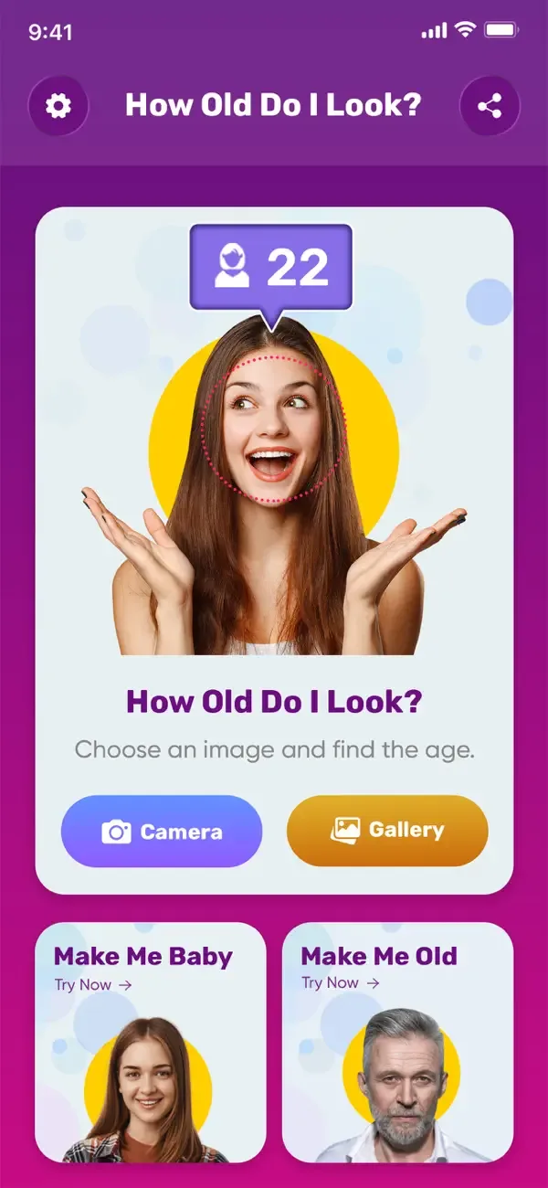 Face Age App screenshot 1