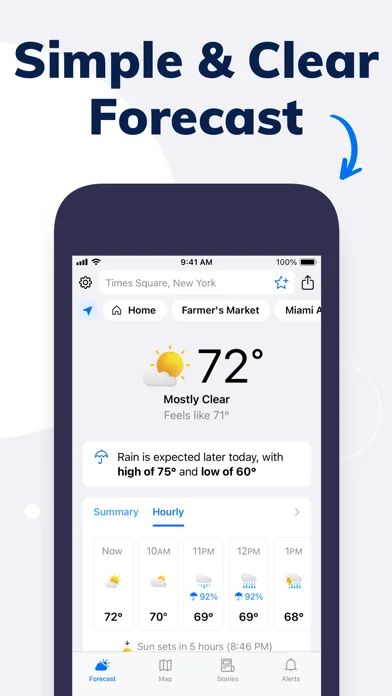 Tomorrow.io: Прогноз погоды screenshot 1