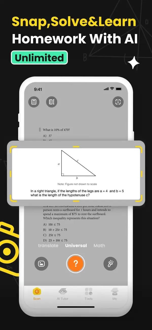 Uknow.AI:Matemáticas Solver screenshot 1
