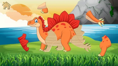 Dinosaurios puzzle juego niños screenshot 2