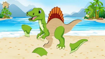 Dinosaurios puzzle juego niños screenshot 5