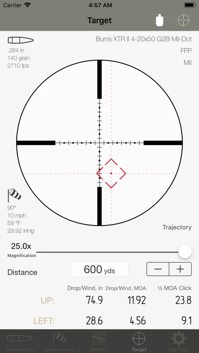 Баллистический калькулятор screenshot 1