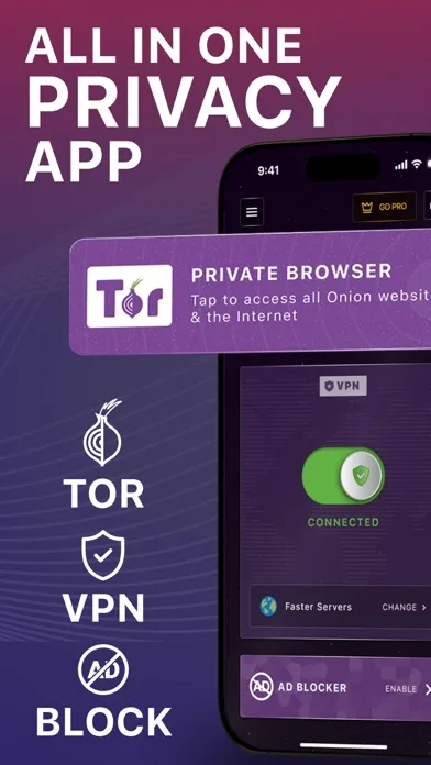 TOR Browser + VPN, AdBlock screenshot 4