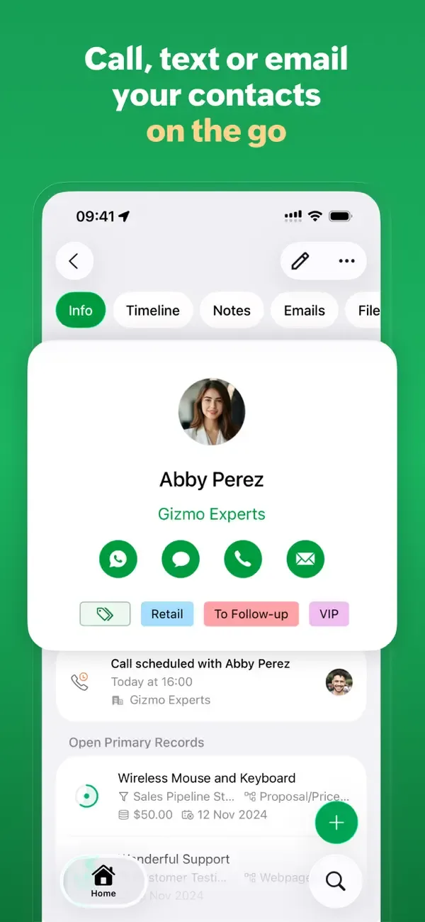 Bigin by Zoho CRM screenshot 1