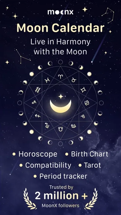 MoonX: Місячний Календар Фаз screenshot 1