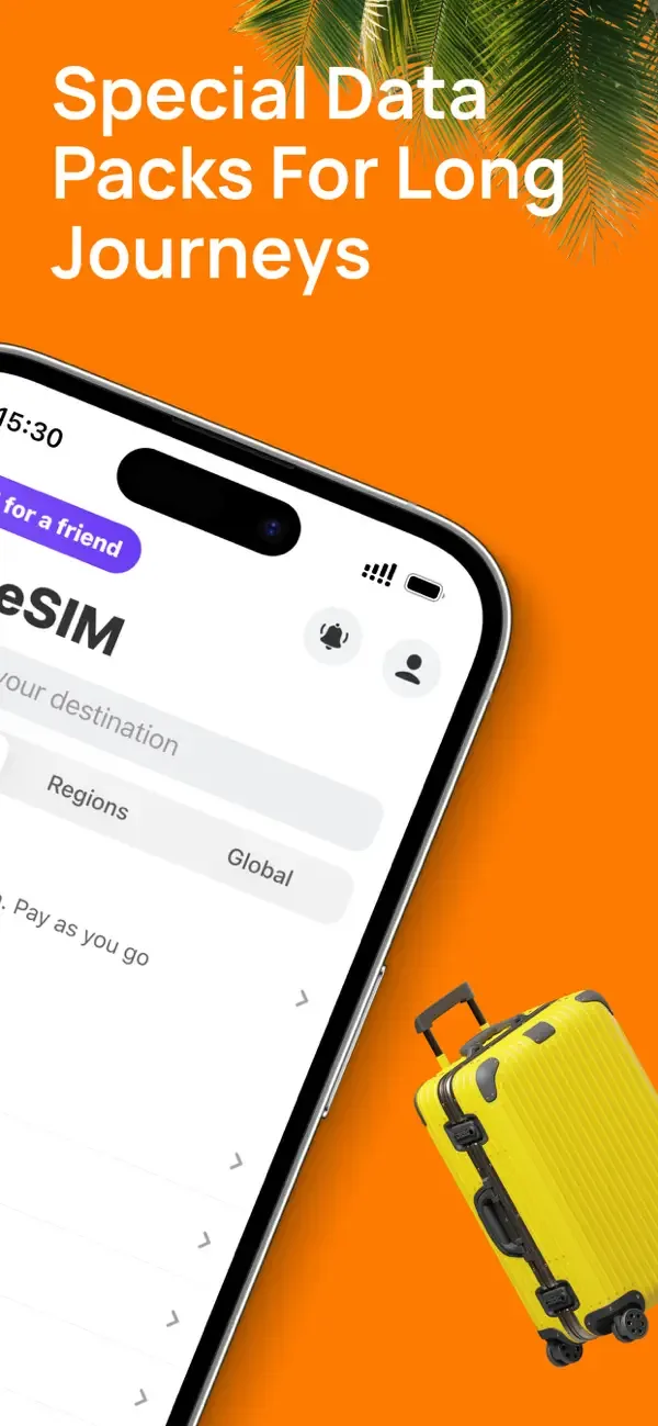 Yesim: eSIM para viajes screenshot 2