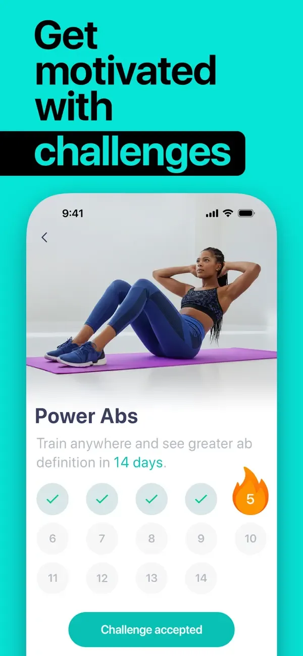 HitFit: Exercise App for Women screenshot 2
