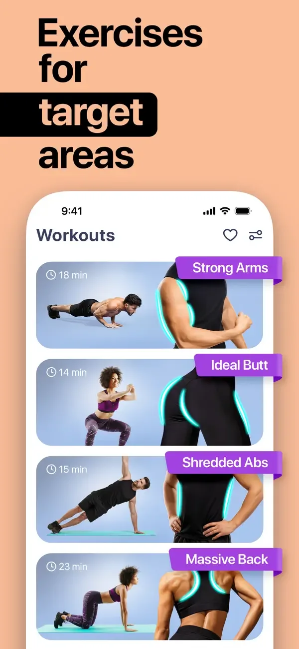 HitFit: Exercise App for Women screenshot 3