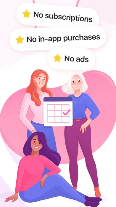 Calendario menstrual ゜ screenshot 1