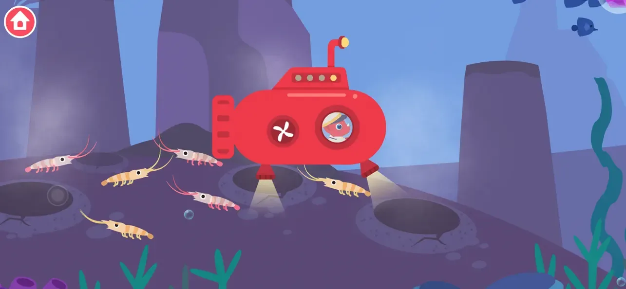 Submarino-dinosaurio infantil screenshot 2