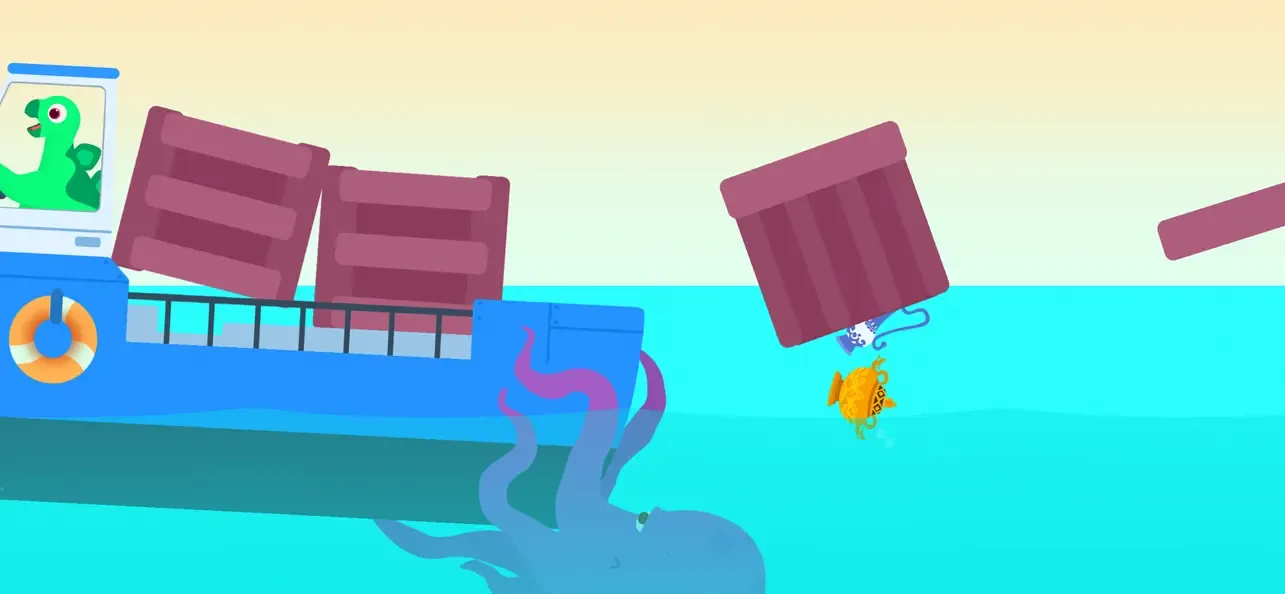 Submarino-dinosaurio infantil screenshot 3