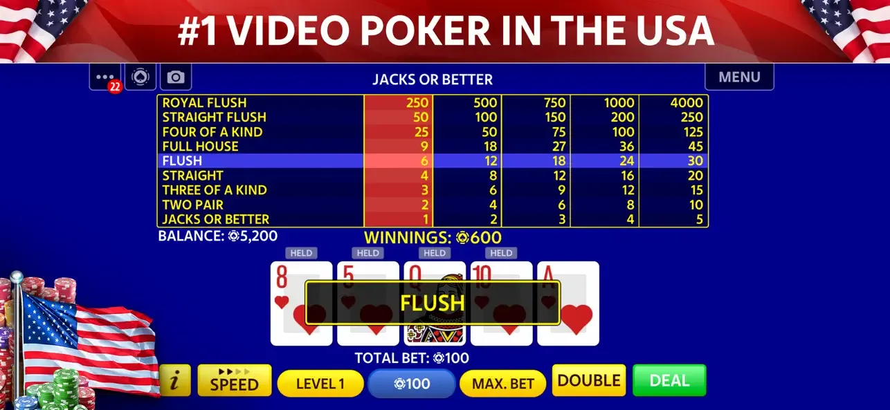 Видеопокер от Pokerist screenshot 1