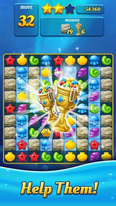 Ocean Splash Match 3 screenshot 2