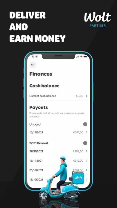 Курьер-партнёр Wolt screenshot 1