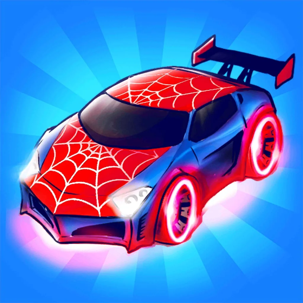 Merge Neon Cars - Idle Clicker