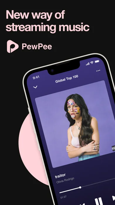 PewPee: Музыкальный Плеер screenshot 1