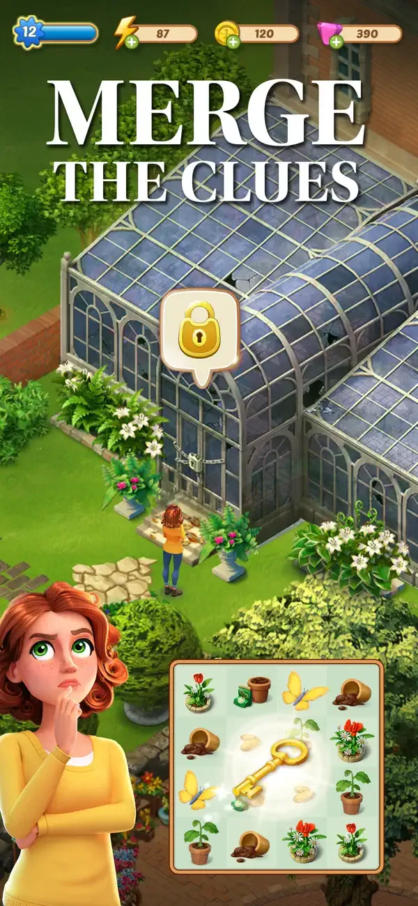 Merge Mansion: Пазлы и история screenshot 2