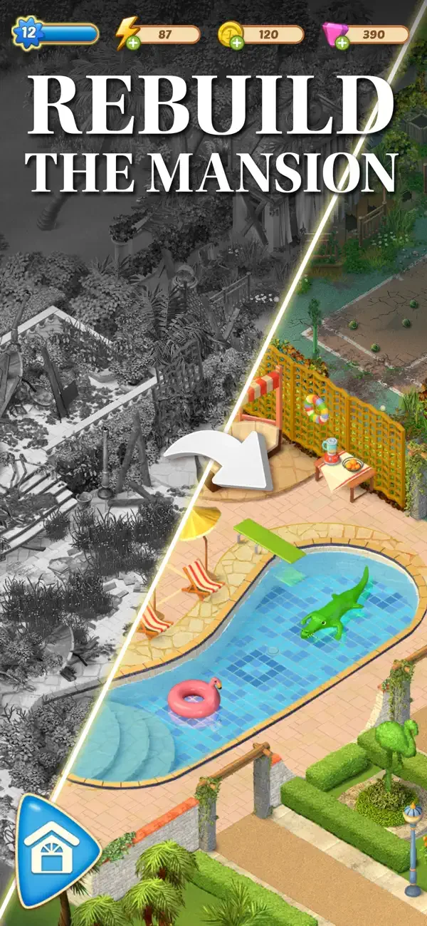 Merge Mansion: Пазлы и история screenshot 4