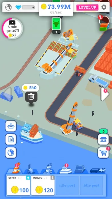 Idle Port - Морская игра screenshot 1