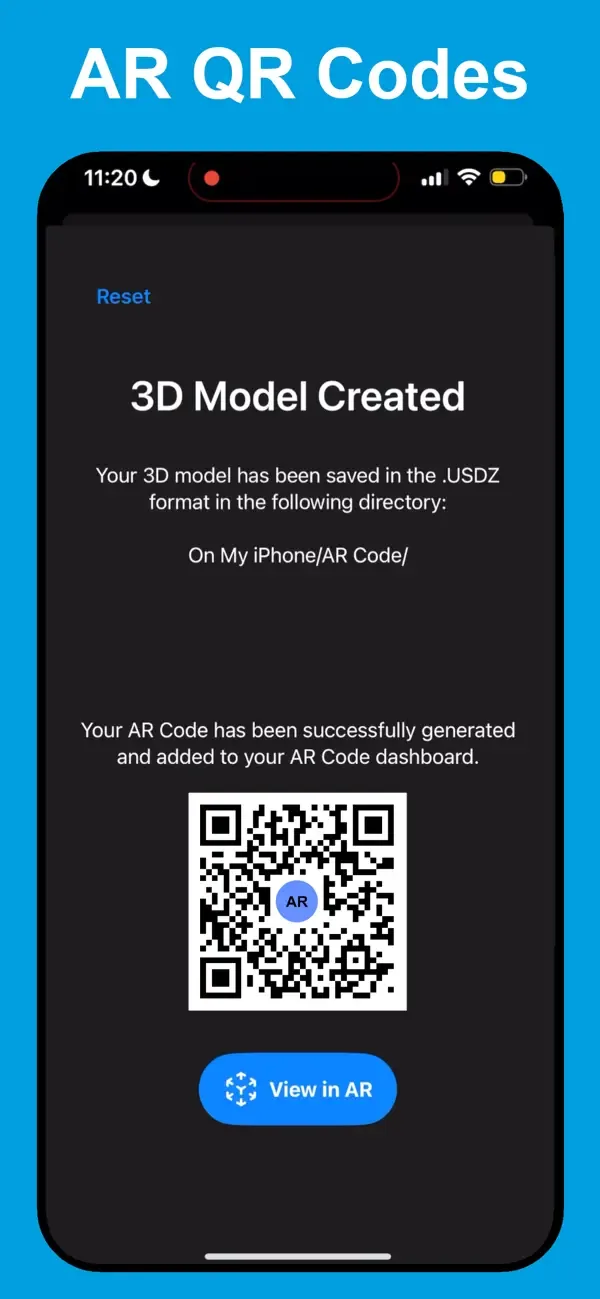 AR Code Object Capture 3D Scan screenshot 4