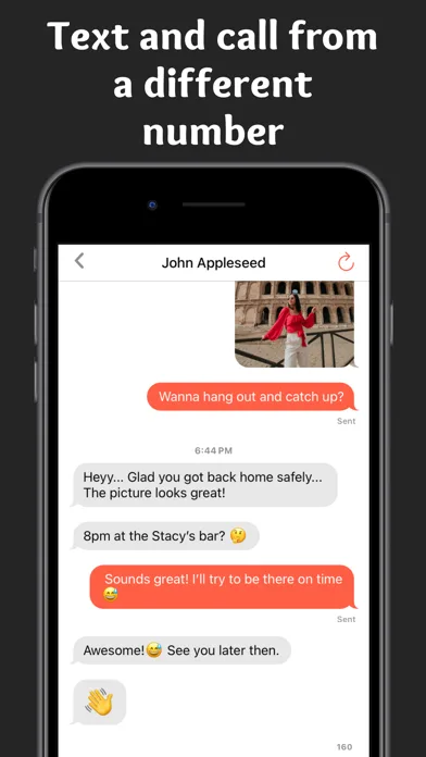 второй смс номер - Texter screenshot 1