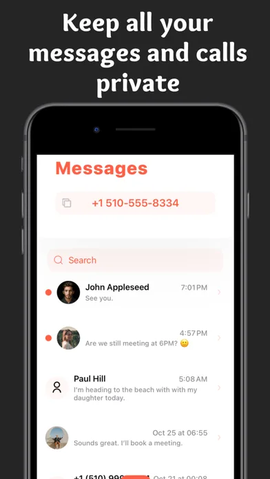 второй смс номер - Texter screenshot 4