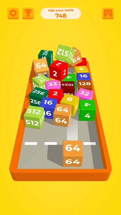 Chain Cube: 2048 3D Merge Game screenshot 1