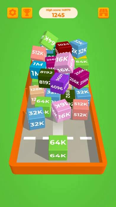 Chain Cube: 2048 3D Merge Game screenshot 2