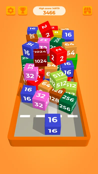 Chain Cube: 2048 3D Merge Game screenshot 3