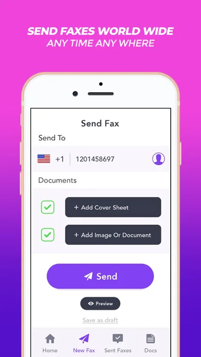 My Fax: Fast Paper Scan Fax screenshot 1