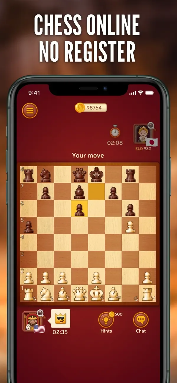 Шахматы онлайн - Битва королей screenshot 1