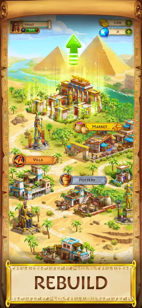 Jewels of Egypt・Империя Пазлов screenshot 2