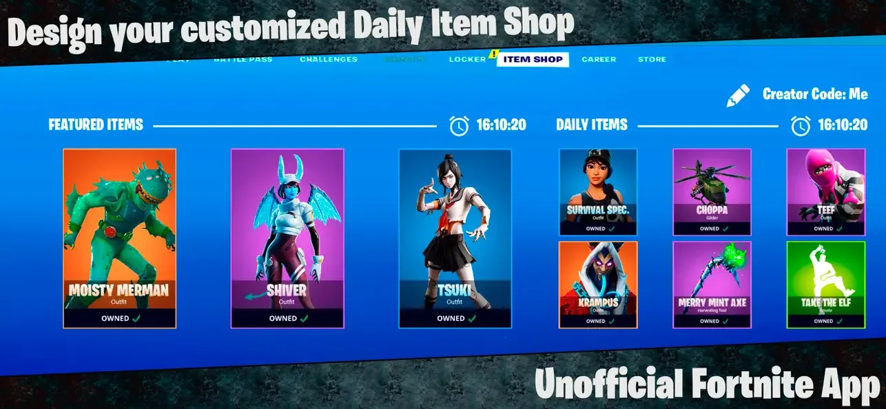Создатель магазина - FortShop screenshot 1
