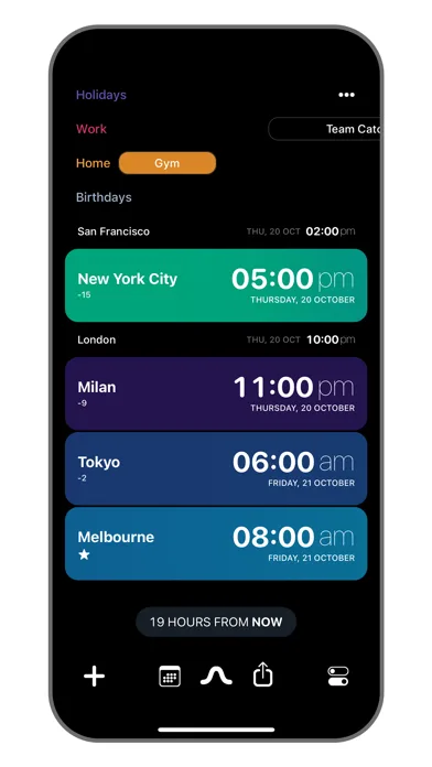 Overlap: Simple Time Zone App screenshot 2