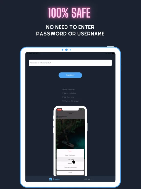 инструмент лотереи Инстаграм screenshot 4