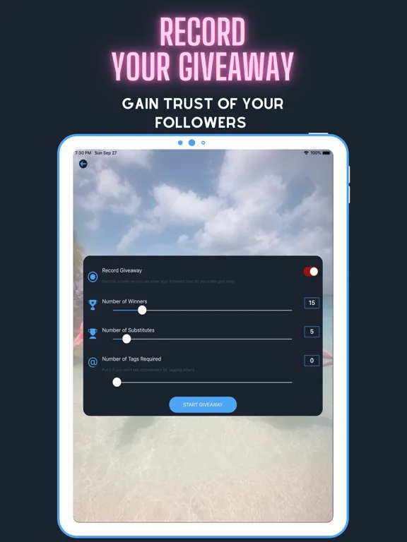 инструмент лотереи Инстаграм screenshot 5