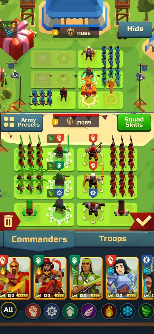 Idle Siege: военная игра screenshot 1
