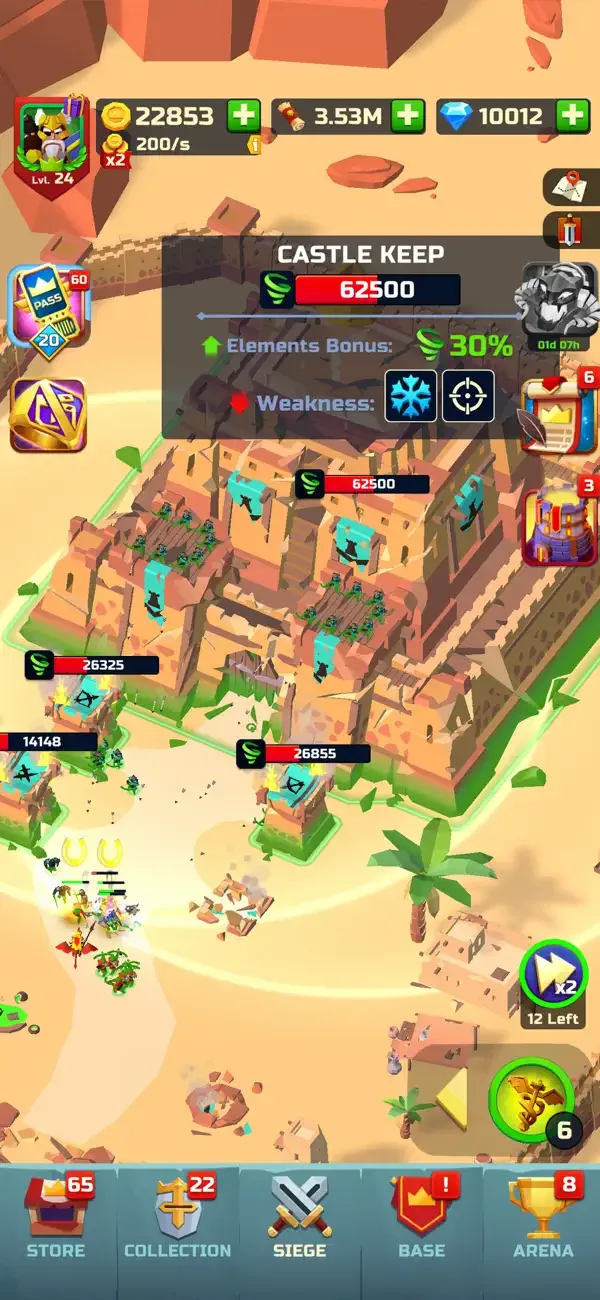 Idle Siege: военная игра screenshot 3