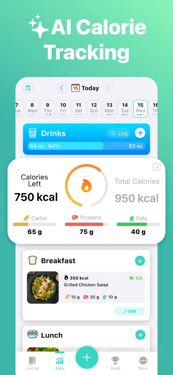 AI Счетчик Калорий: Nutrilio screenshot 1